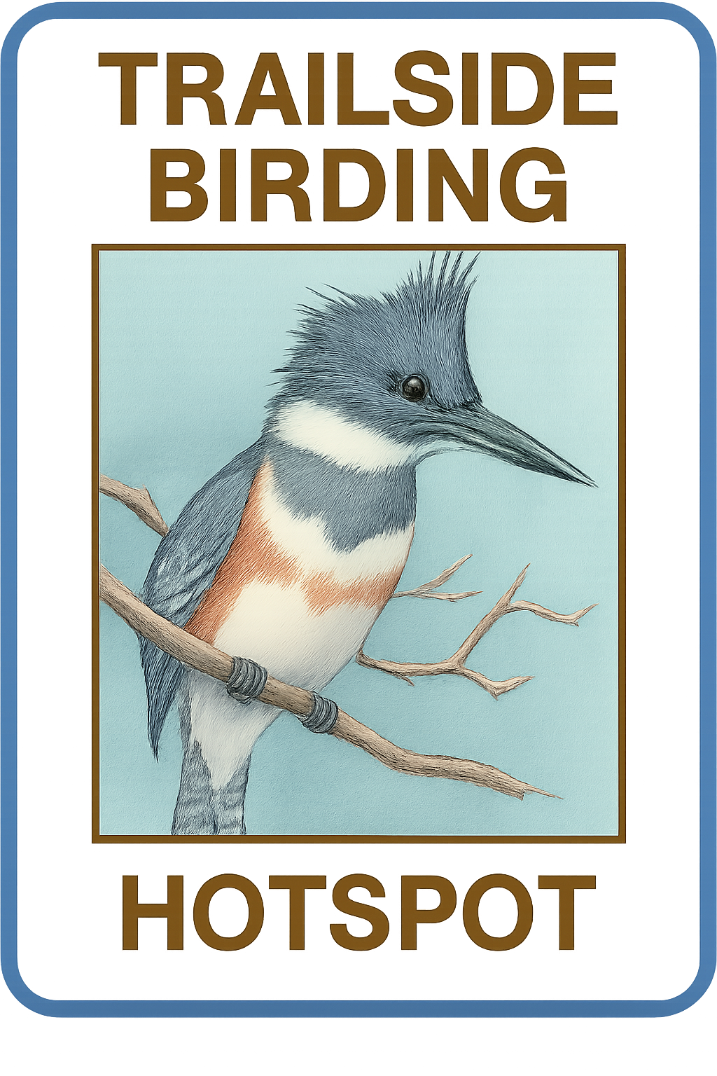 Trailside Birding Hotspot Sign